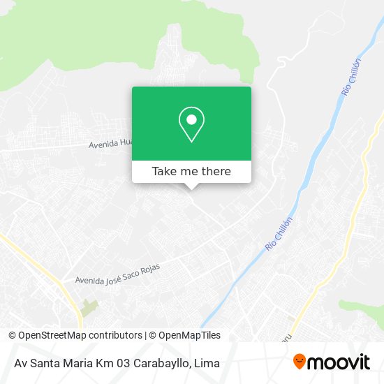 Av  Santa Maria Km  03 Carabayllo map