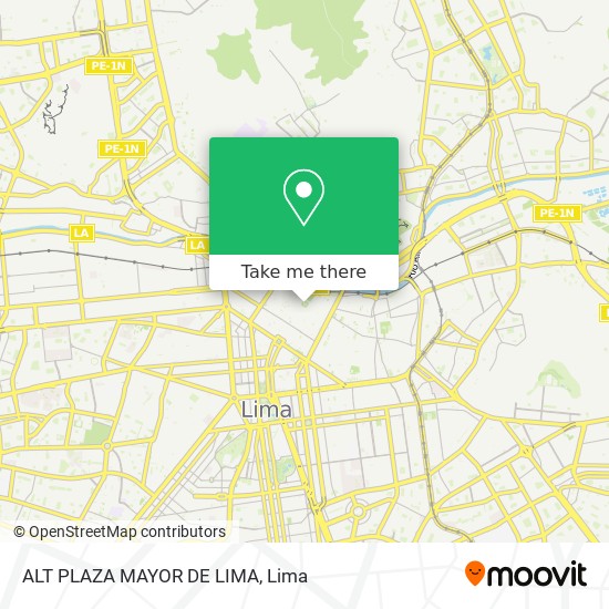 ALT   PLAZA MAYOR DE LIMA map