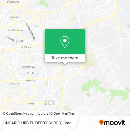 INCARIO  URB  EL DERBY  SURCO map