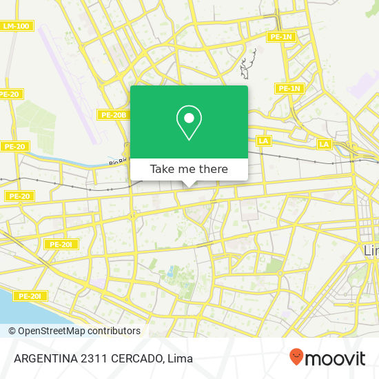 ARGENTINA 2311  CERCADO map