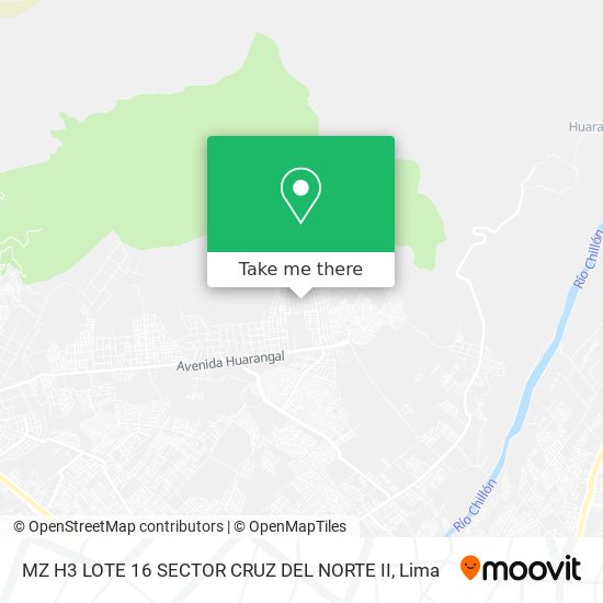 MZ H3 LOTE 16 SECTOR CRUZ DEL NORTE II map
