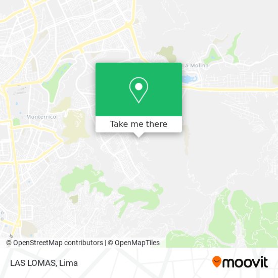 LAS LOMAS map