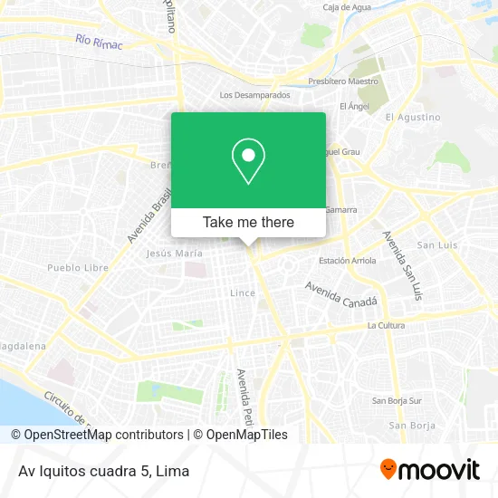 Mapa de Av Iquitos cuadra 5