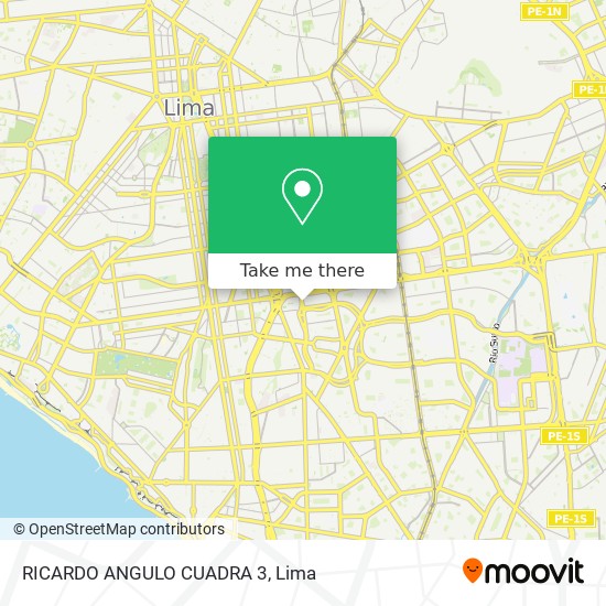 Mapa de RICARDO ANGULO CUADRA 3