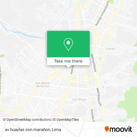 av  huaylas con marañon map
