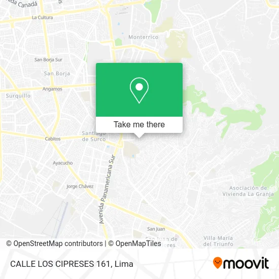 CALLE LOS CIPRESES 161 map