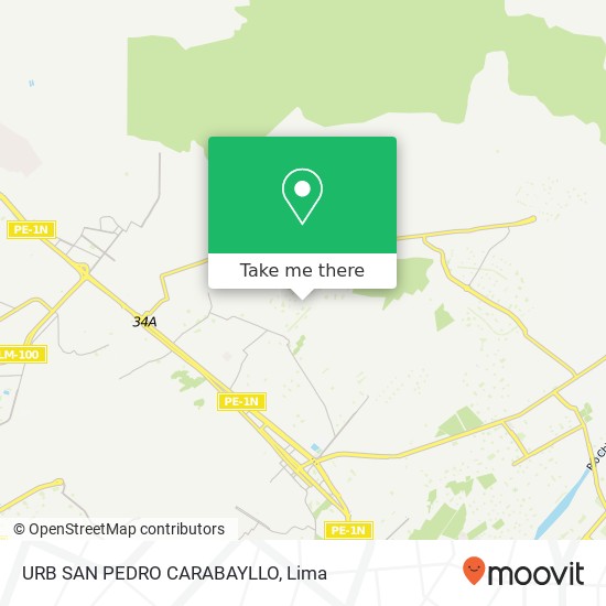 URB  SAN PEDRO  CARABAYLLO map