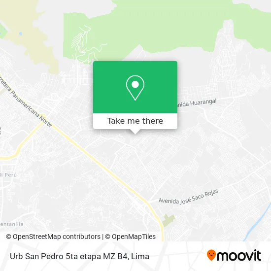 Mapa de Urb  San Pedro 5ta etapa MZ B4