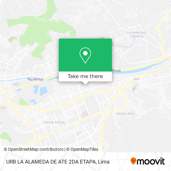 Mapa de URB  LA ALAMEDA DE ATE 2DA ETAPA