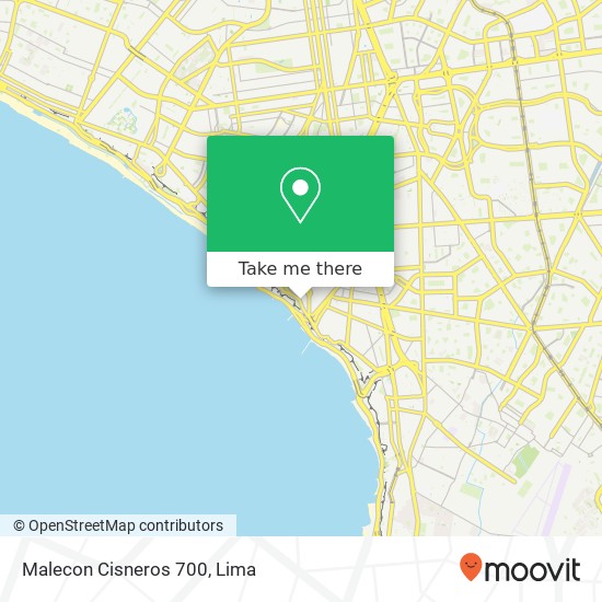 Mapa de Malecon Cisneros 700