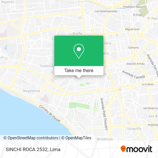 Mapa de SINCHI ROCA 2532