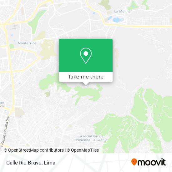 Mapa de Calle Rio Bravo
