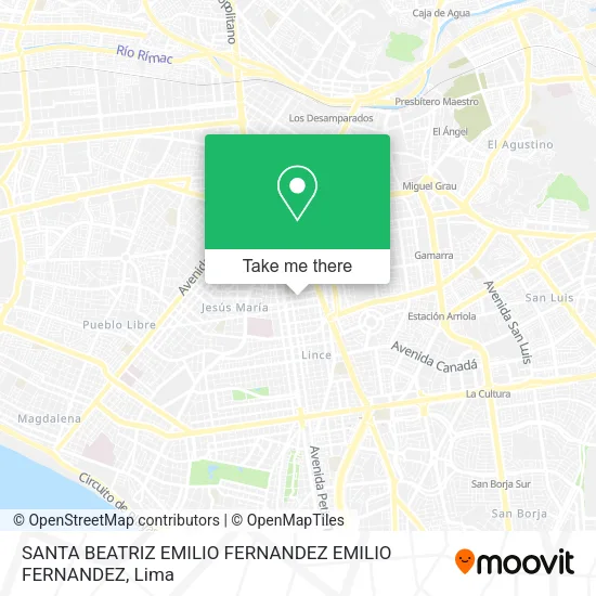 Mapa de SANTA BEATRIZ  EMILIO FERNANDEZ EMILIO FERNANDEZ
