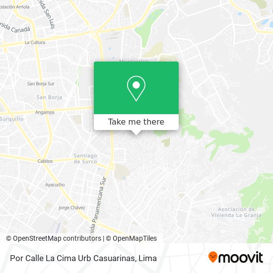 Mapa de Por Calle La Cima Urb Casuarinas