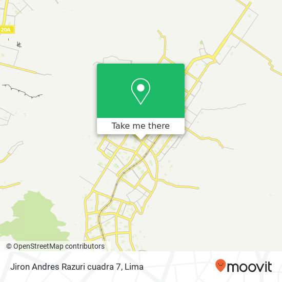 Jiron Andres Razuri cuadra 7 map