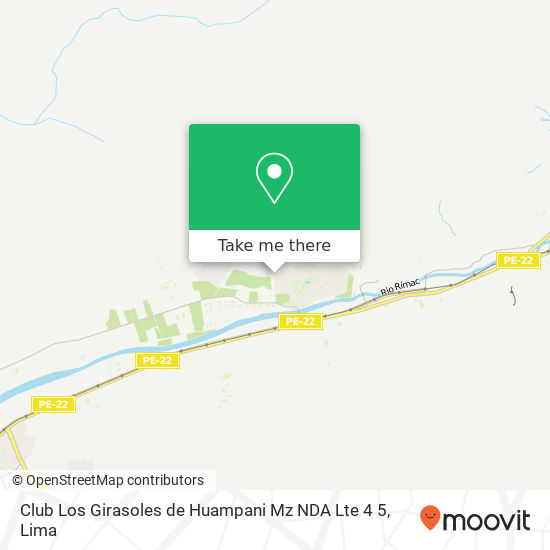 Club Los Girasoles de Huampani Mz NDA Lte 4 5 map