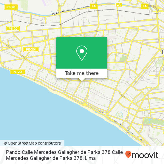 Pando  Calle Mercedes Gallagher de Parks 378 Calle Mercedes Gallagher de Parks 378 map