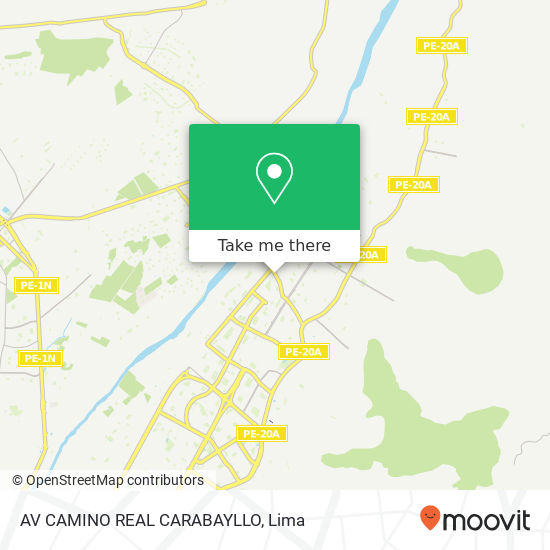 Mapa de AV  CAMINO REAL   CARABAYLLO