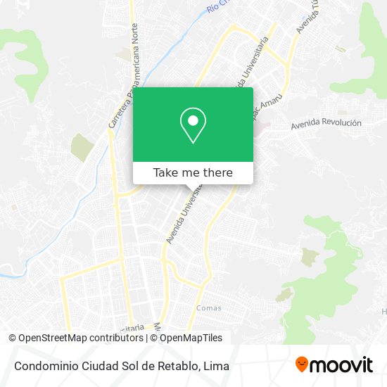 Condominio Ciudad Sol de Retablo map