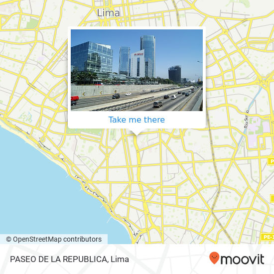 PASEO DE LA REPUBLICA map