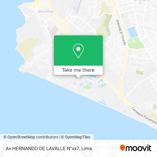 Av  HERNANDO DE LAVALLE N°xx7 map