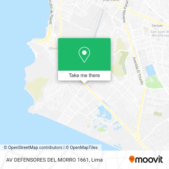 AV  DEFENSORES DEL MORRO 1661 map