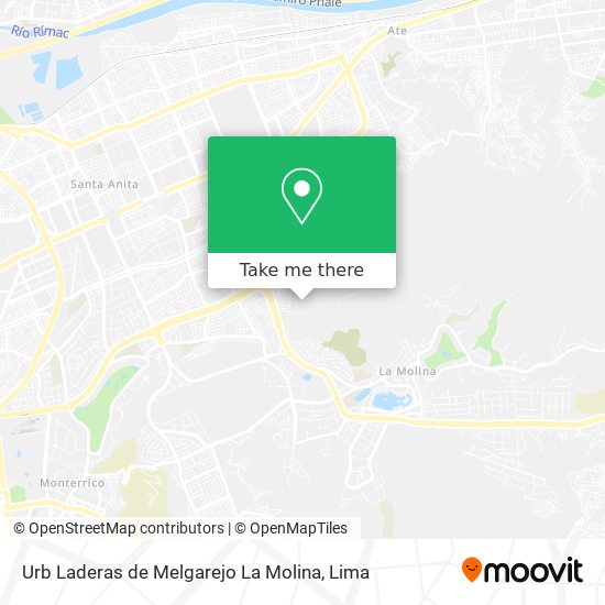 Mapa de Urb  Laderas de Melgarejo La Molina