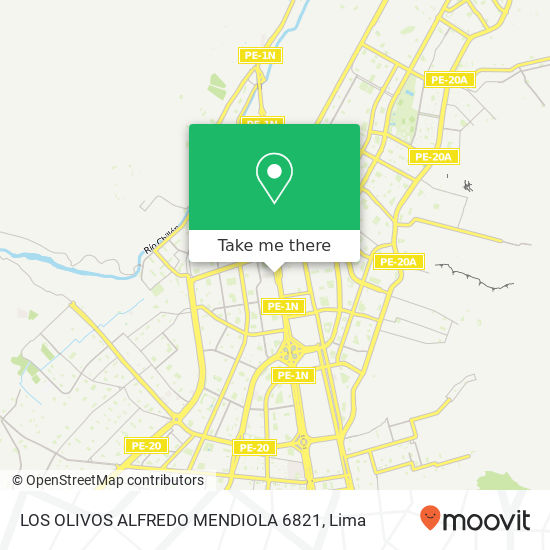LOS OLIVOS ALFREDO MENDIOLA 6821 map