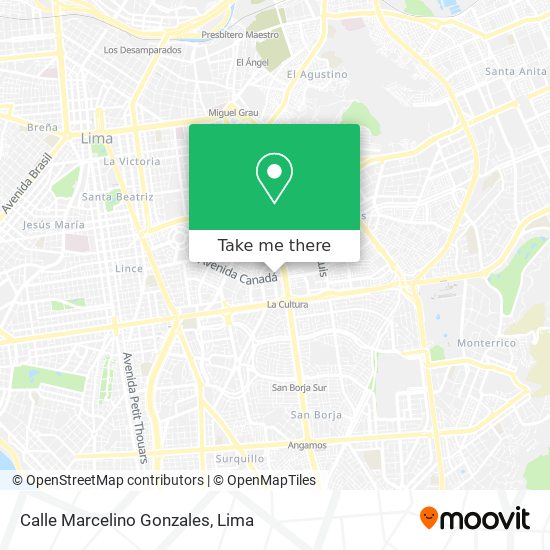 Calle Marcelino Gonzales map