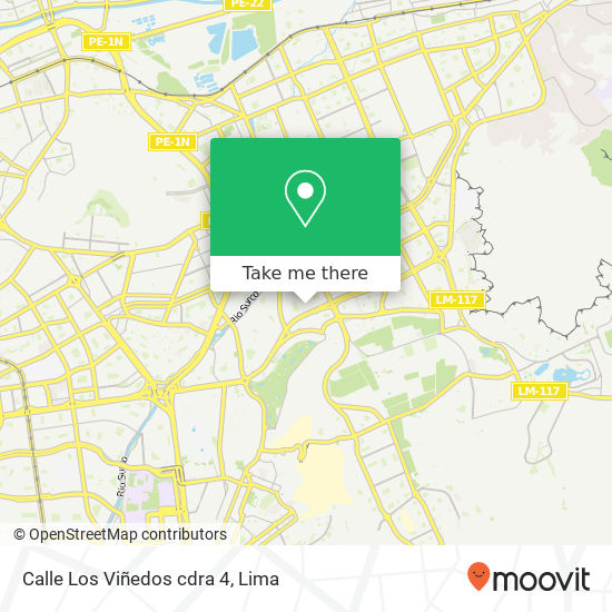Mapa de Calle Los Viñedos cdra  4