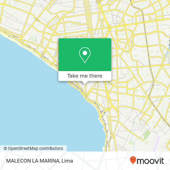 MALECON LA MARINA map