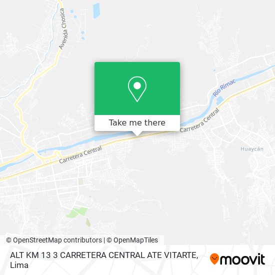 ALT KM 13 3 CARRETERA CENTRAL ATE VITARTE map