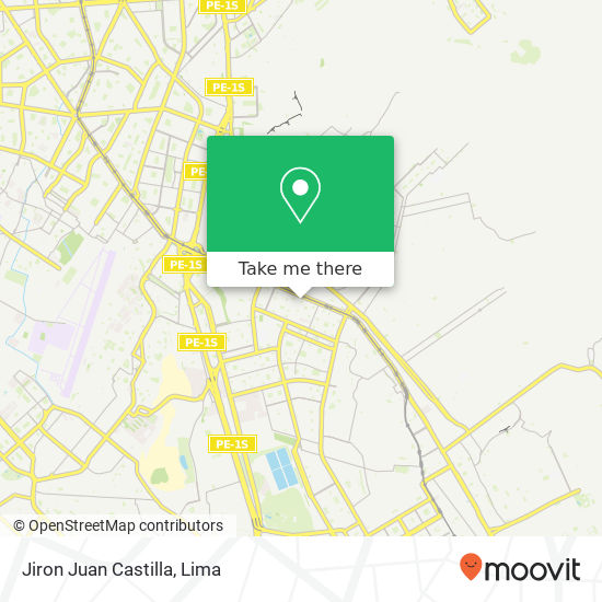 Jiron Juan Castilla map