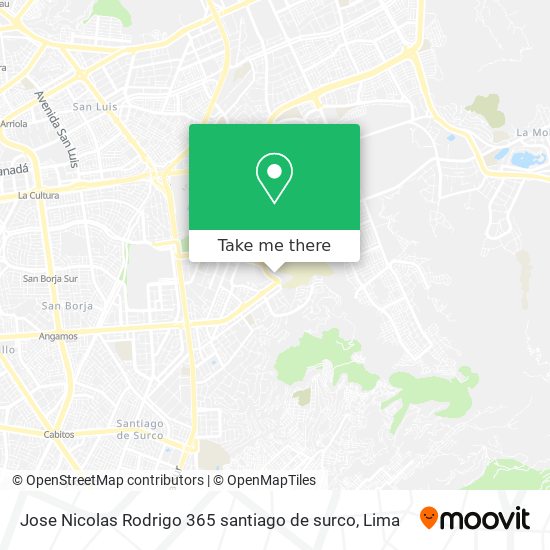 Jose Nicolas Rodrigo 365  santiago de surco map