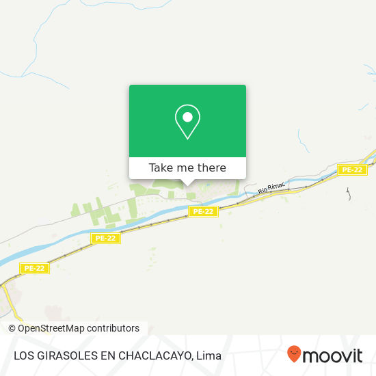 LOS GIRASOLES EN CHACLACAYO map