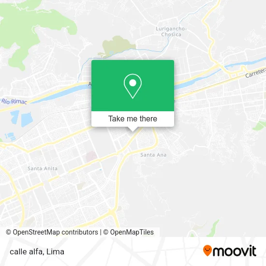 Mapa de calle alfa