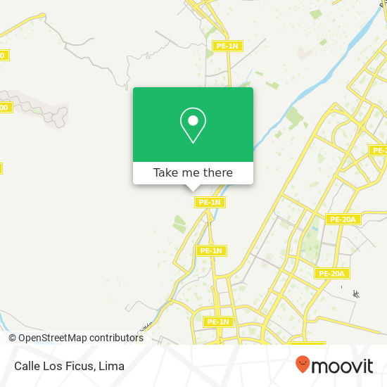 Calle Los Ficus map