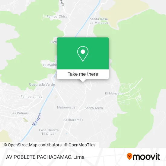 AV  POBLETE   PACHACAMAC map