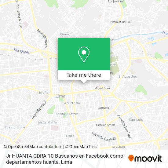 Mapa de Jr  HUANTA CDRA  10   Buscanos en Facebook como  departamentos huanta