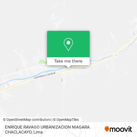 ENRIQUE RAVAGO URBANIZACION NIAGARA  CHACLACAYO map