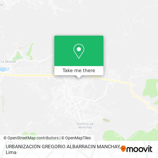 URBANIZACION GREGORIO ALBARRACIN MANCHAY map