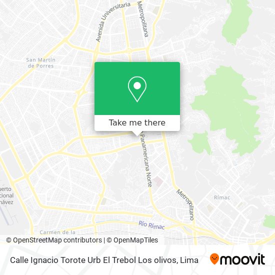 Calle Ignacio Torote  Urb  El Trebol   Los olivos map