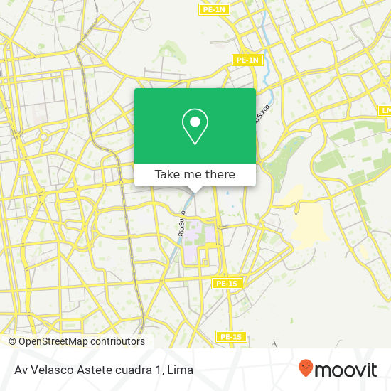 Mapa de Av  Velasco Astete  cuadra 1