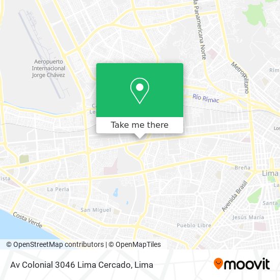 Av  Colonial 3046  Lima Cercado map