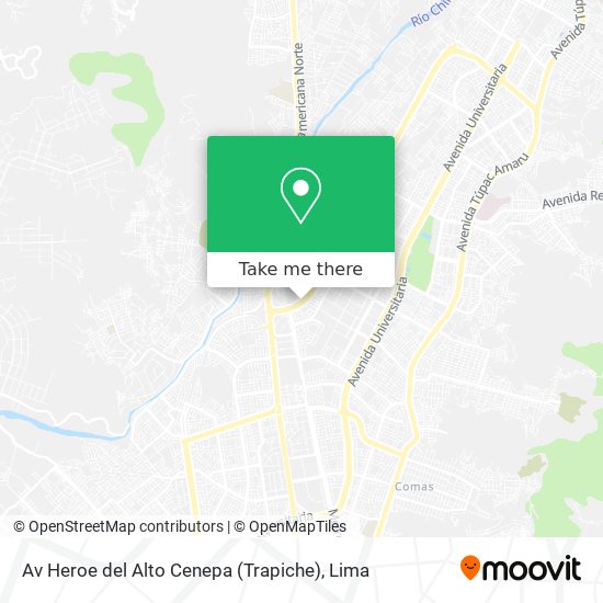 Av  Heroe del Alto Cenepa (Trapiche) map