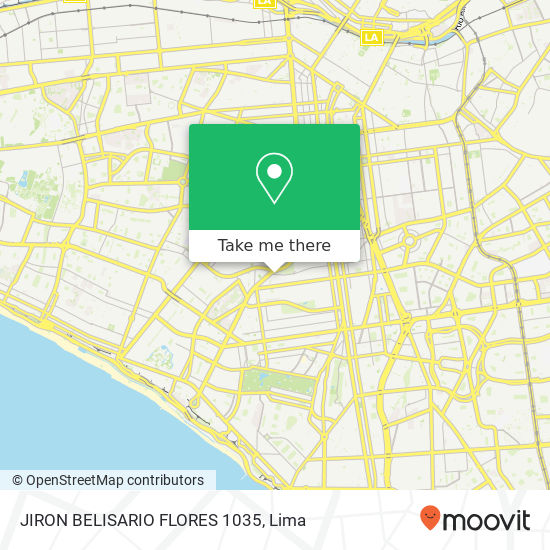 JIRON BELISARIO FLORES 1035 map