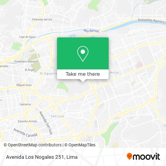 Mapa de Avenida Los Nogales 251