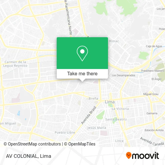 AV  COLONIAL map