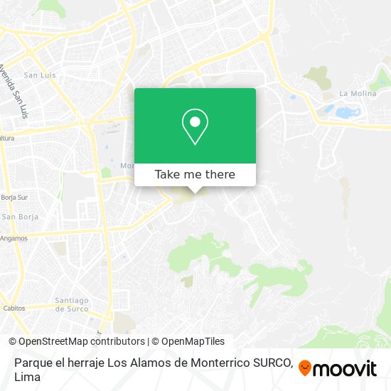 Parque el herraje  Los Alamos de Monterrico  SURCO map