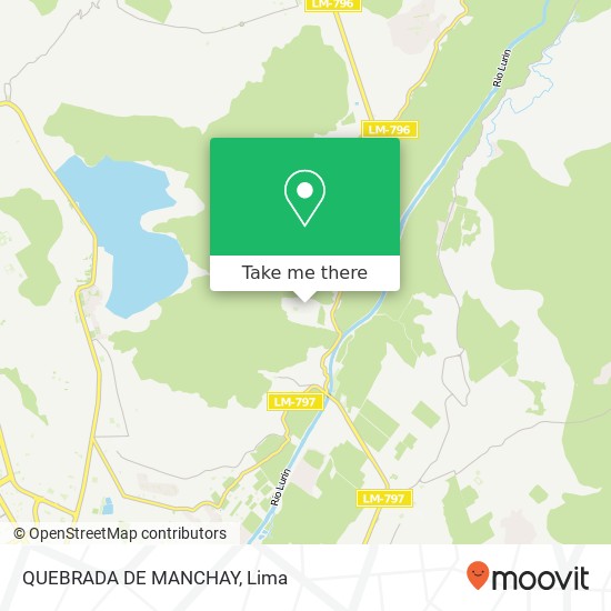 Mapa de QUEBRADA DE MANCHAY